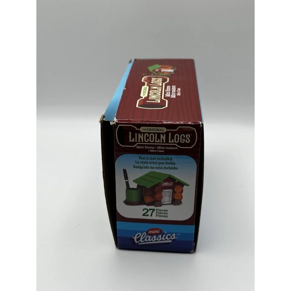 Lincoln Logs Mini Classics Mini Home Building Set 00779 - 25 Pieces INCOMPLETE